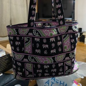 Vera Bradley Pink Elephant Small Tote style purse